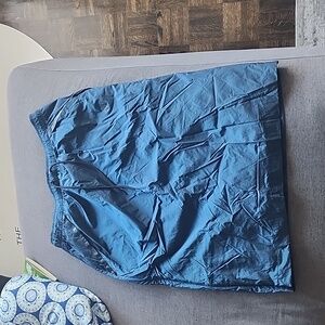 Womens Nike high waist mid length nylon skirt